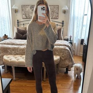 Princess Polly The Stan Grey Cropped Sweater NWOT​